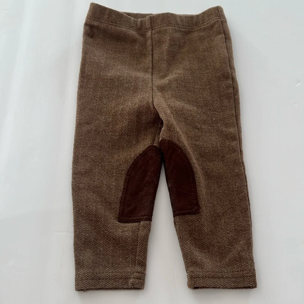Ralph Lauren Baby Boys 12 Months Brown Corduroy Herringbone Riding Pants